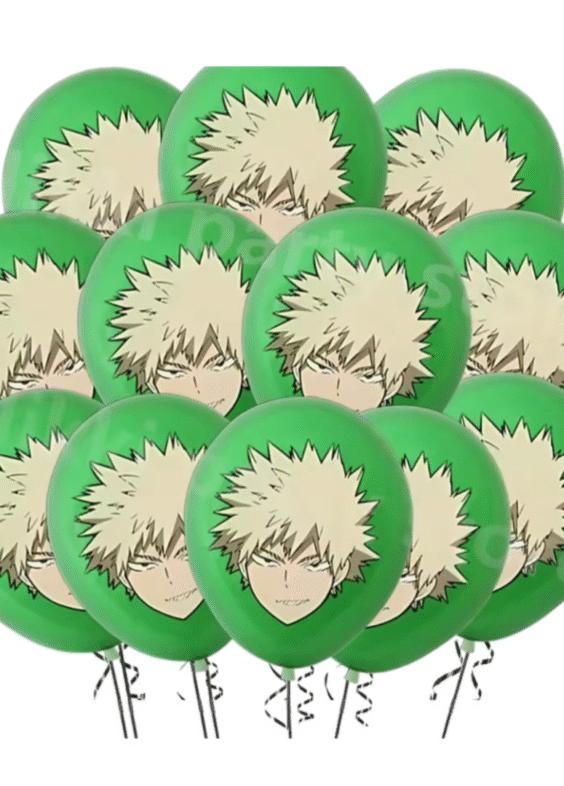 Anime My Hero Academia Katsuki Bakugo Birthday Decoration Round Balloon