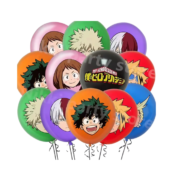 Anime My Hero Academia Character Birthday Decoration Round Balloon