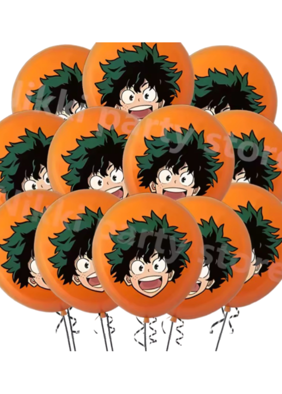 Anime My Hero Academia Izuku Midoriya Birthday Decoration Round Balloon