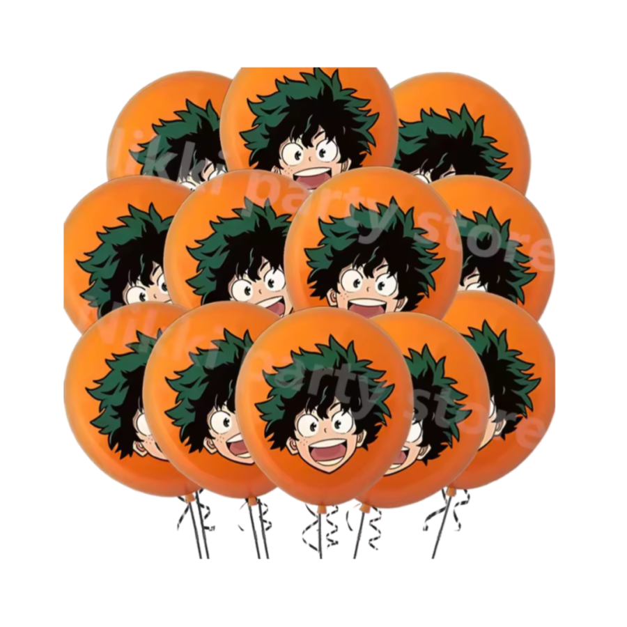 Anime My Hero Academia Izuku Midoriya Birthday Decoration Round Balloon