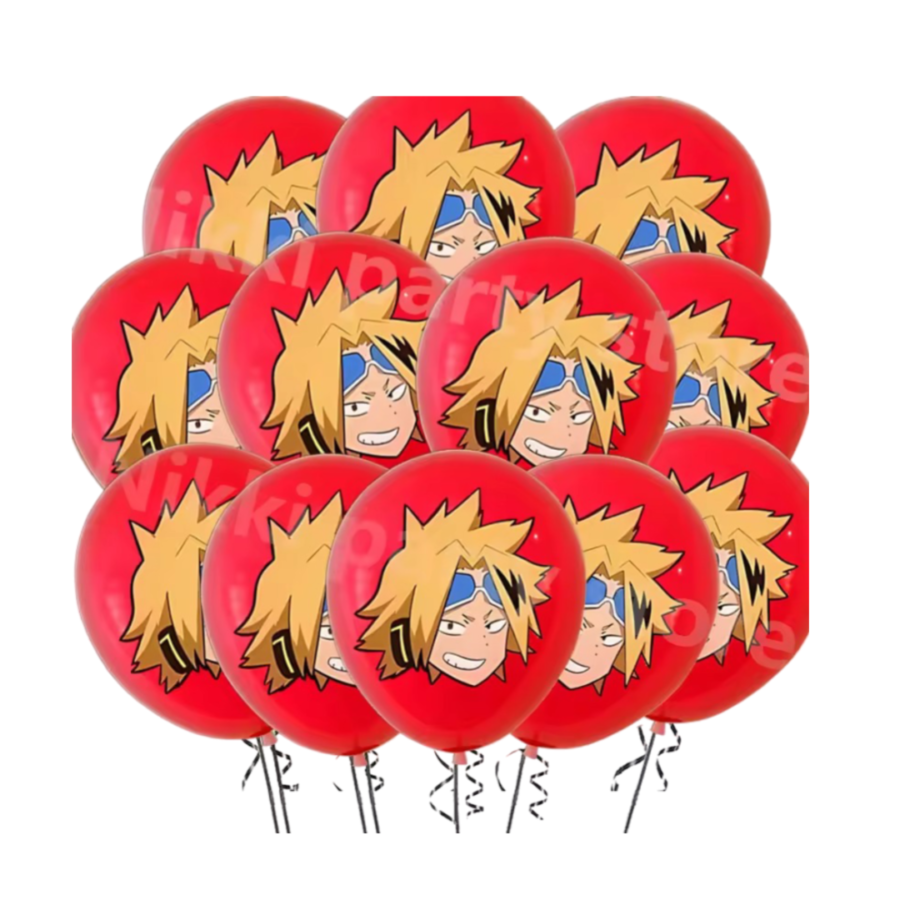 Anime My Hero Academia Denki Kaminari Birthday Decoration Round Balloon