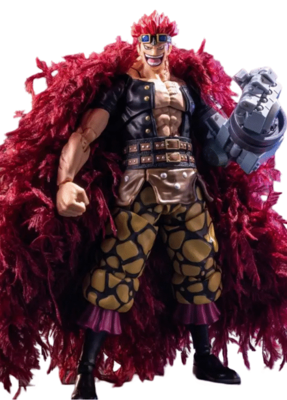 Anime One Piece Eustass Kid Red Plush Cloak Handmade Clothes Movable Humanoid Action Figure Toy