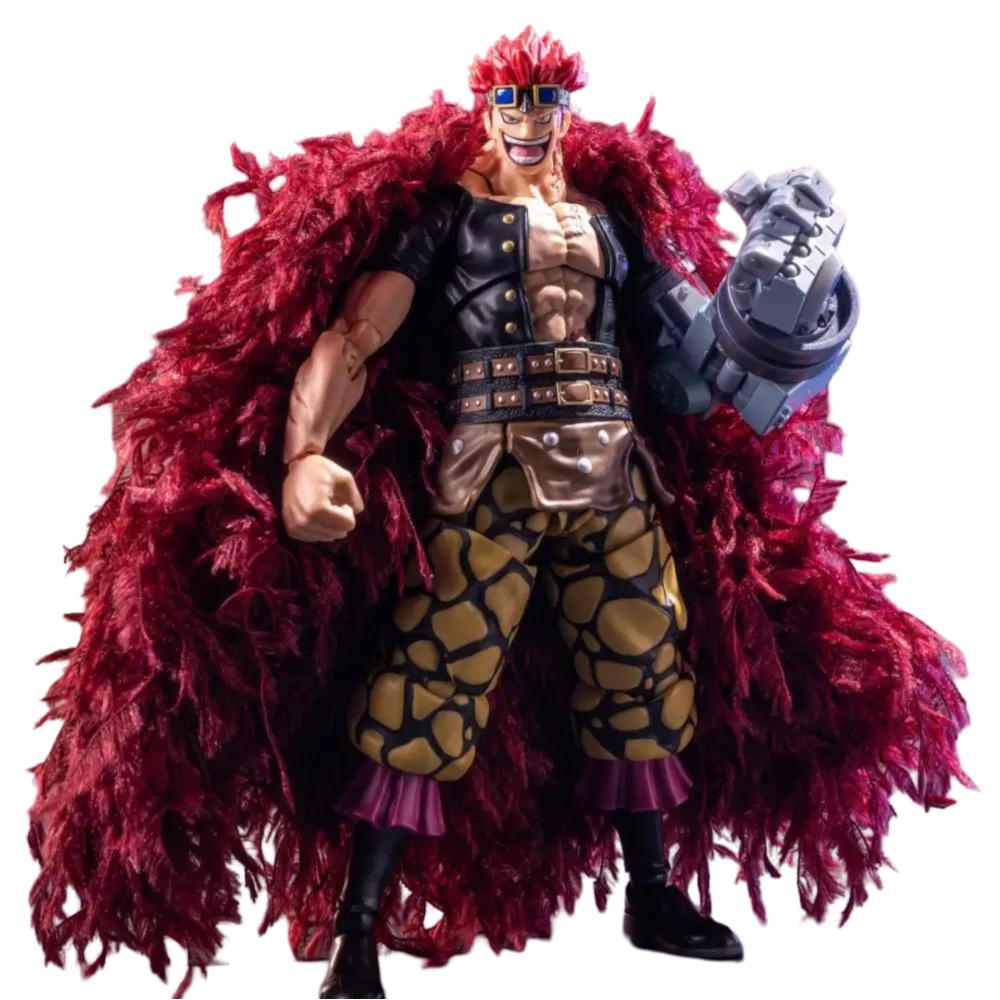 Anime One Piece Eustass Kid Red Plush Cloak Handmade Clothes Movable Humanoid Action Figure Toy Anime One Piece Eustass Kid Red Plush Cloak Handmade Clothes Movable Humanoid Action Figure Toy