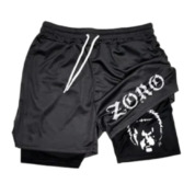 One Piece Anime Roronoa Zoro Double Layer Sports Shorts