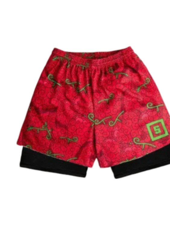 One Piece Anime Ope Ope No Mi Double Layer Sports Shorts
