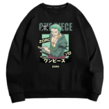 Anime One Piece Zoro Printed Casual Sweatshirt