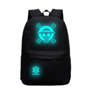 Anime One Piece Straw Hat Skull Luminous Backpack