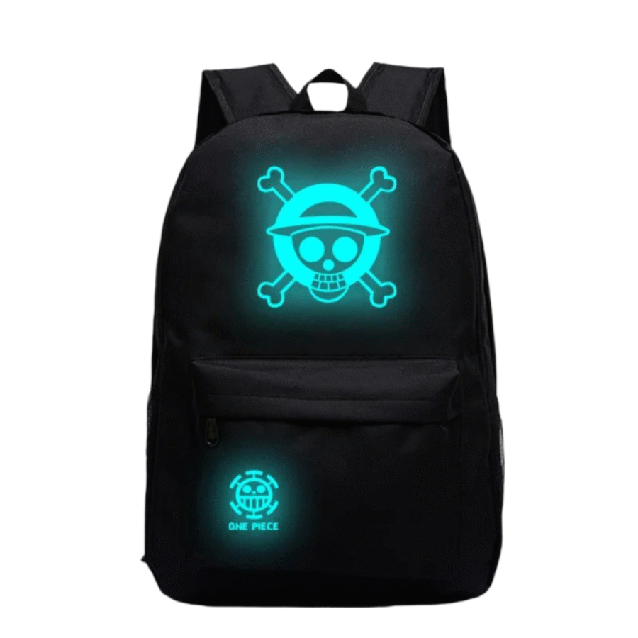 Anime One Piece Straw Hat Skull Luminous Backpack Anime One Piece Straw Hat Skull Luminous Backpack