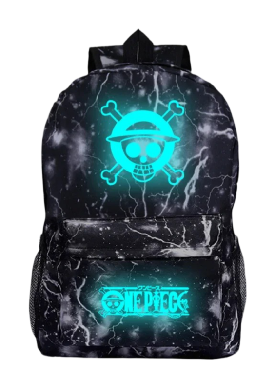One Piece Anime Skull Luminous Student Backpack