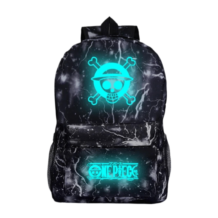 One Piece Anime Skull Luminous Student Backpack One Piece Anime Skull Luminous Student Backpack
