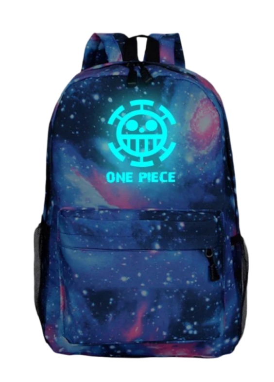 One Piece Anime Trafalgar D. Law Symbol Luminous Student Backpack