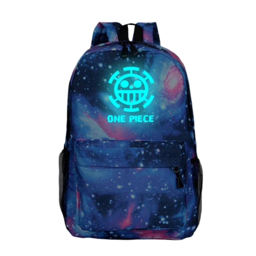One Piece Anime Trafalgar D. Law Symbol Luminous Student Backpack