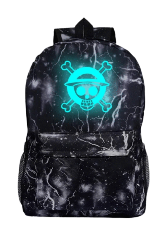 Anime One Piece Skull Luminous School Backpack