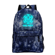One Piece Anime Trafalgar D. Law Symbol Luminous School Backpack