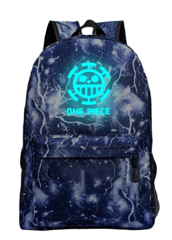 One Piece Anime Trafalgar D. Law Symbol Luminous School Backpack