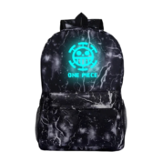 Anime One Piece Trafalgar D. Law Symbol Luminous Student Backpack