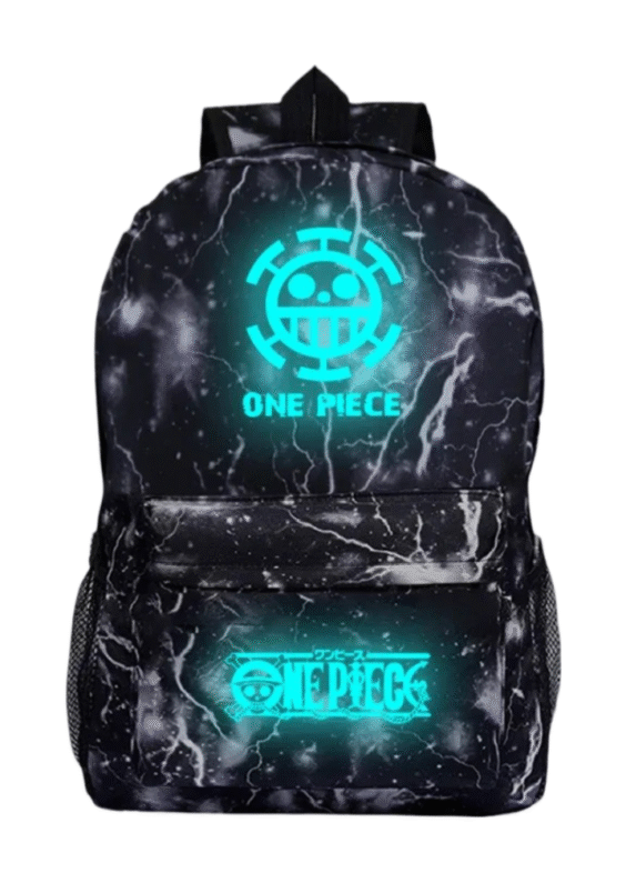 Anime One Piece Trafalgar D. Law Symbol Luminous School Backpack