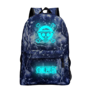 Anime One Piece Skull Design Luminous Backpack For Students