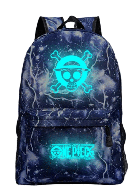 Anime One Piece Skull Design Luminous Backpack For Students