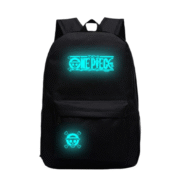 One Piece Anime Skull Luminous Backpack For Students