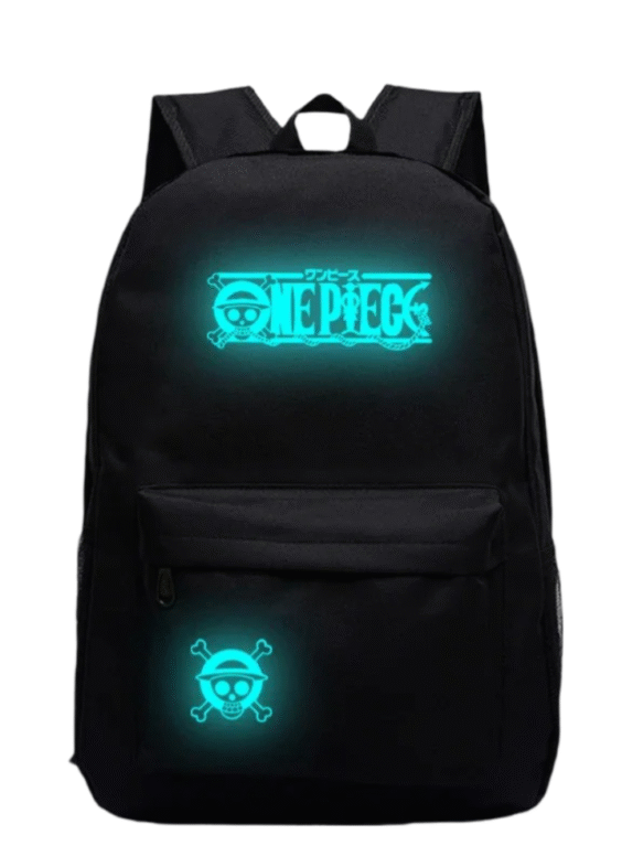 One Piece Anime Skull Luminous Backpack For Students