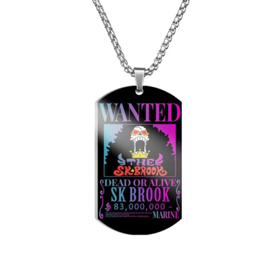 Anime One Piece Dead Or Alive SK Brook Necklace