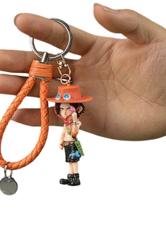 Anime Portgas D Ace Keychain