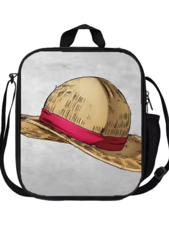 Anime One Piece Monkey D. Luffy Hat Lunch Bag