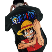 Anime One Piece Luffy Print T-Shirt