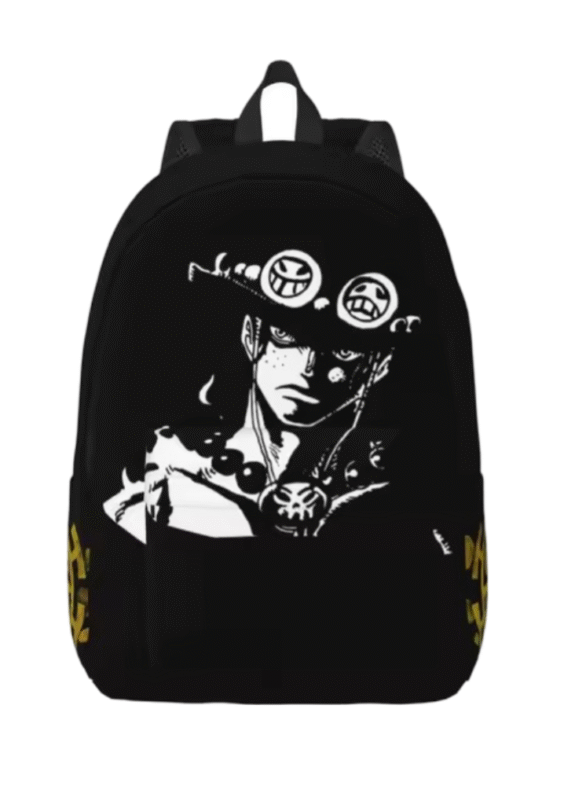One Piece Anime Portgas D. Ace Student Backpack
