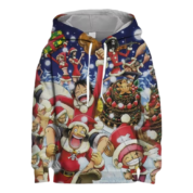 Anime Christmas One Piece Character Hoodie