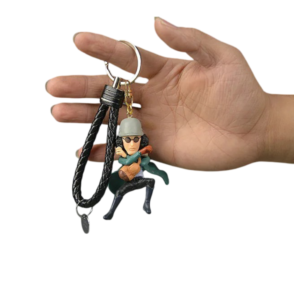 Anime One Piece Kuzan Keychain 