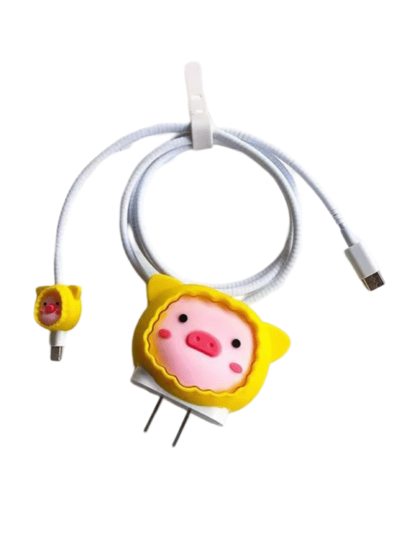 Anime Piggy iPhone USB Cable Protector