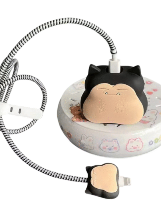 Anime Pokemon Snorlax iPhone USB Cable Protector