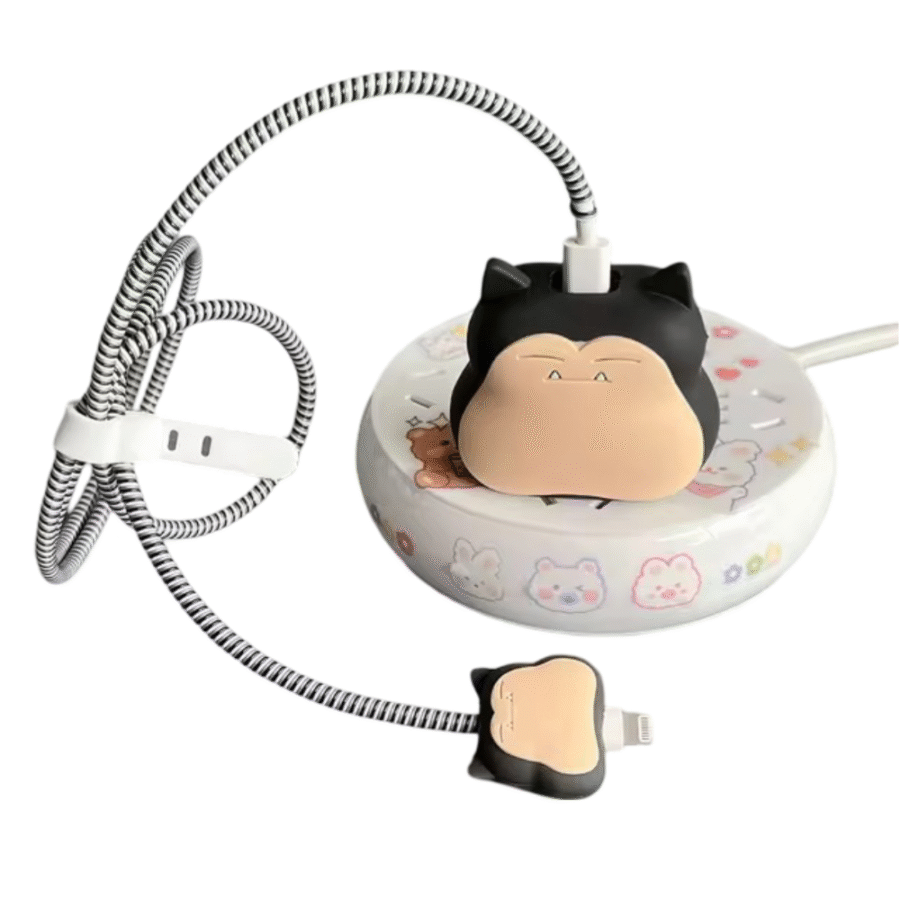 Anime Pokemon Snorlax iPhone USB Cable Protector Anime Pokemon Snorlax iPhone USB Cable Protector
