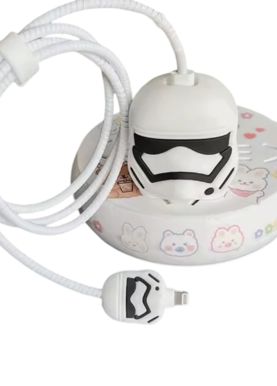 Anime Stormtrooper iPhone USB Cable Protector