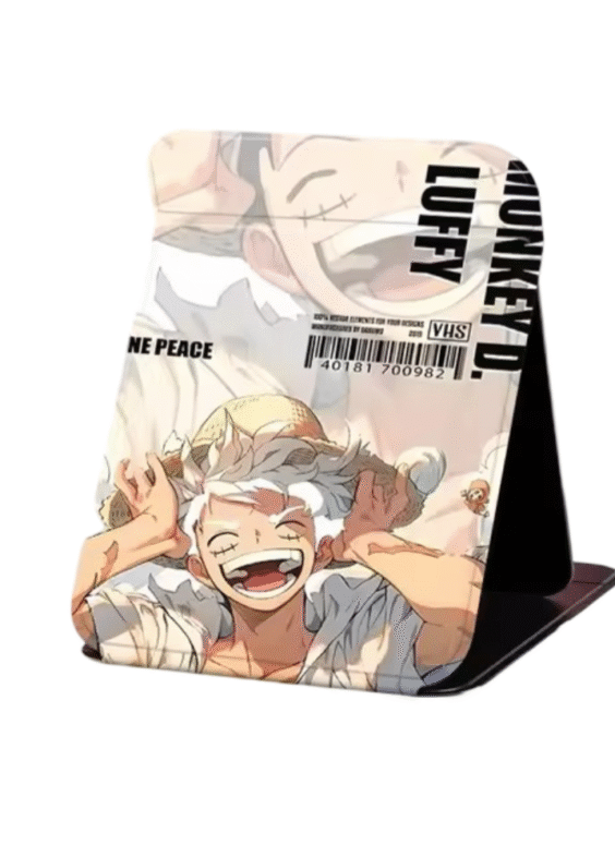 Anime One Piece Monkey D. Luffy Gear 5 Portable Makeup Mirror