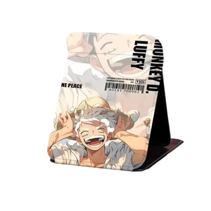 Anime One Piece Monkey D. Luffy Gear 5 Portable Makeup Mirror