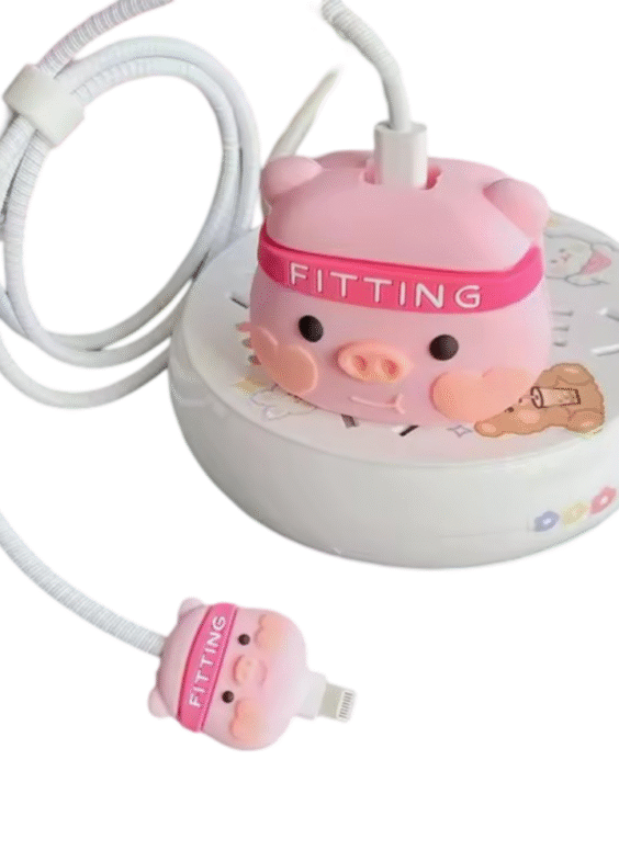 Piggy Anime iPhone USB Cable Protector