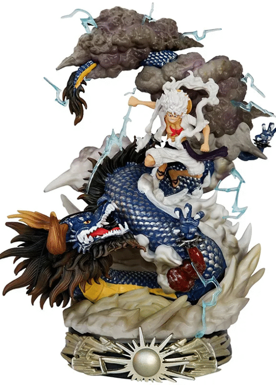 23cm Anime One Piece Luffy Vs Kaidou Luffy Gear 5 Action Figure Toy