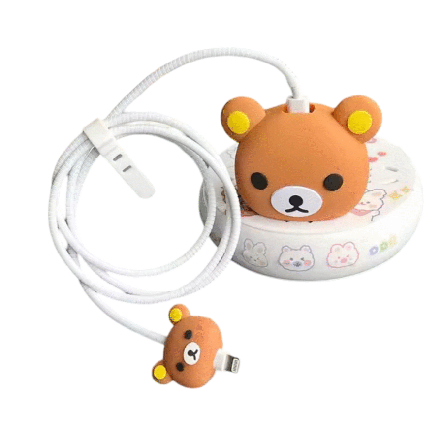 Anime Rilakkuma iPhone USB Cable Protector Anime Rilakkuma iPhone USB Cable Protector