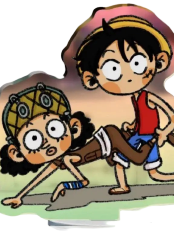 Anime One Piece Monkey D. Luffy With Usopp Toy