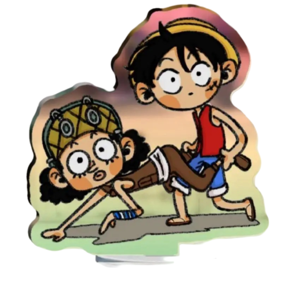 Anime One Piece Monkey D. Luffy With Usopp Toy