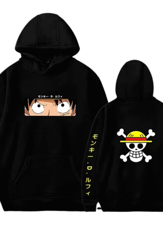 One Piece Anime Monkey D. Luffy Printed Hoodie