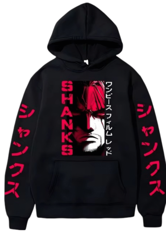 Anime One Piece Shanks Printed Hoodie