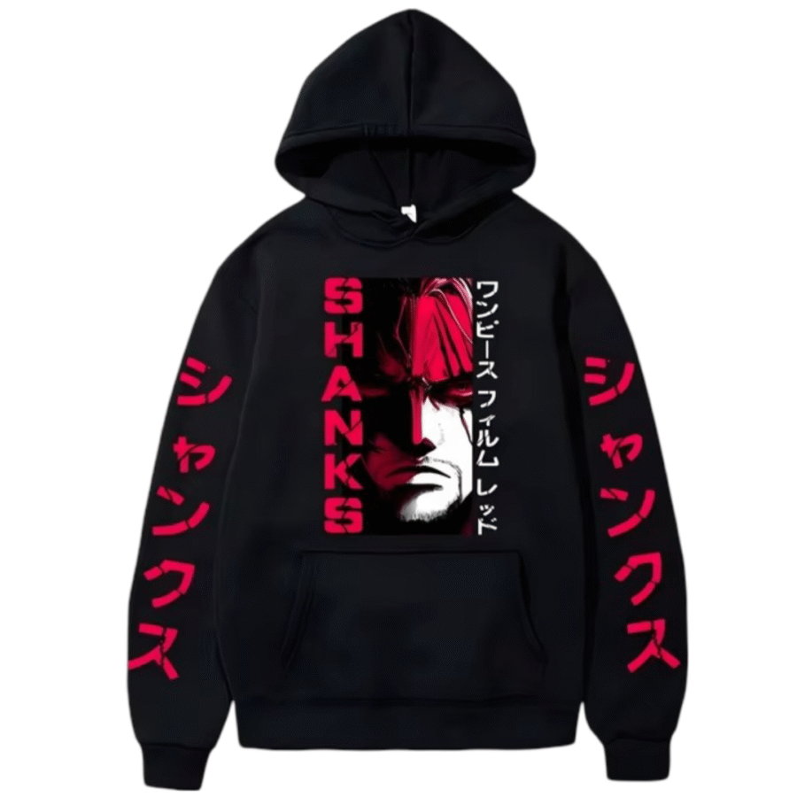 Anime One Piece Shanks Printed Hoodie Anime One Piece Shanks Printed Hoodie