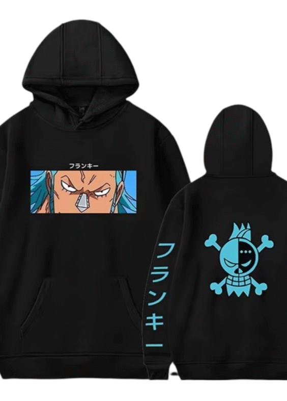 Anime One Piece Franky Printed Hoodie