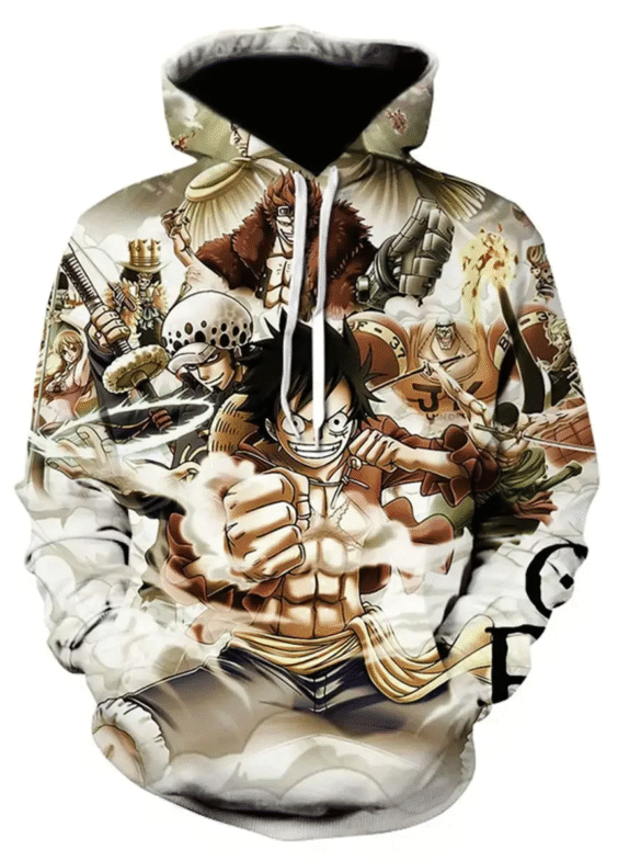 Anime One Piece Character 3D Hoodie