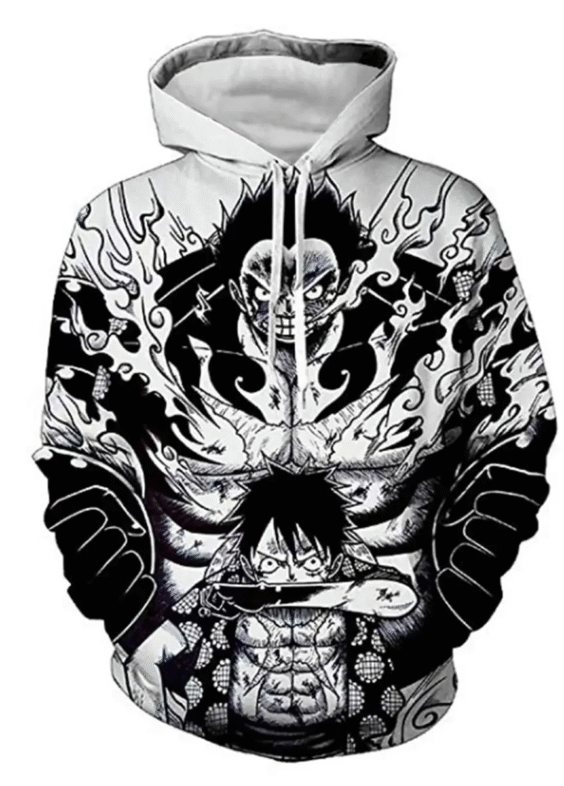 Anime One Piece Monkey D. Luffy 3D Hoodie