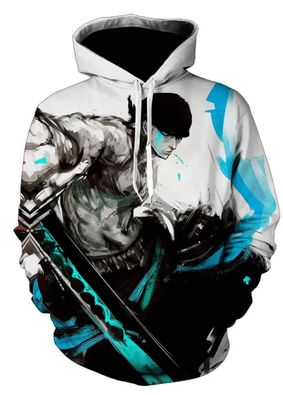 Anime One Piece Roronoa Zoro 3D Hoodie